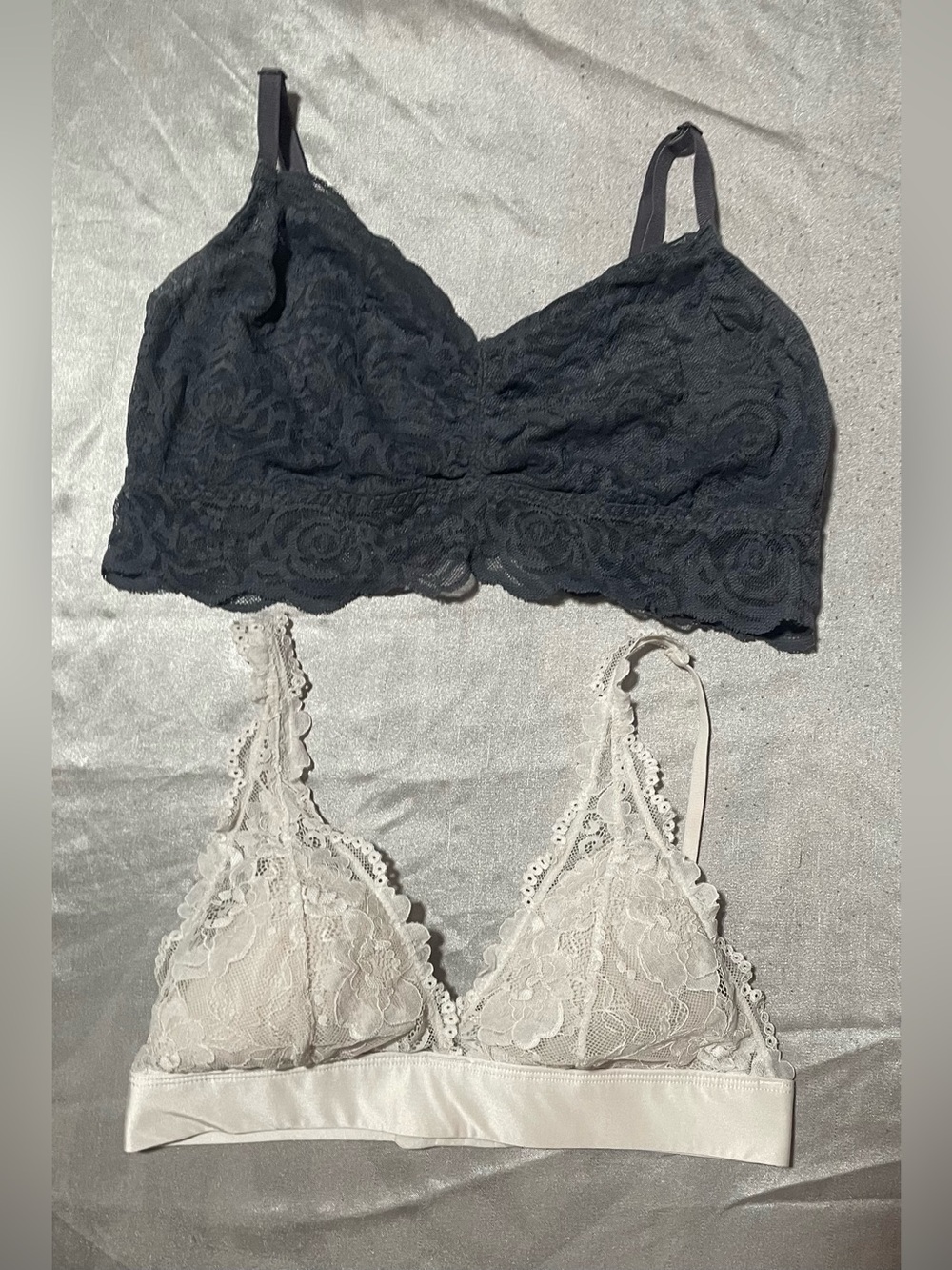 H&M Black & White Lace Bralette Set